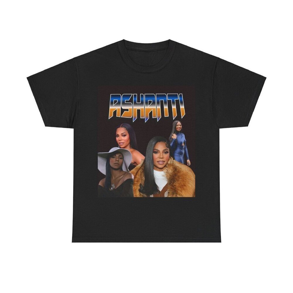 Ashanti RnB Classic Music Portrait Fan Graphic Unisex T-Shirt